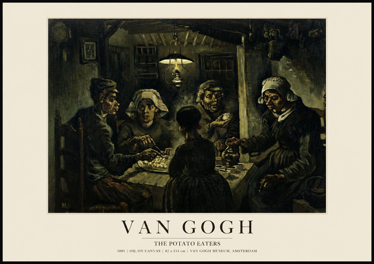 Van Gogh The Potato Eaters II No1 - Póster