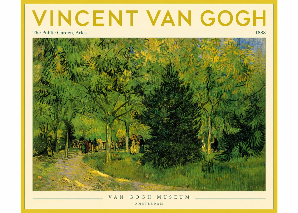 Van Gogh The Public Garden, Arles No4 - Póster