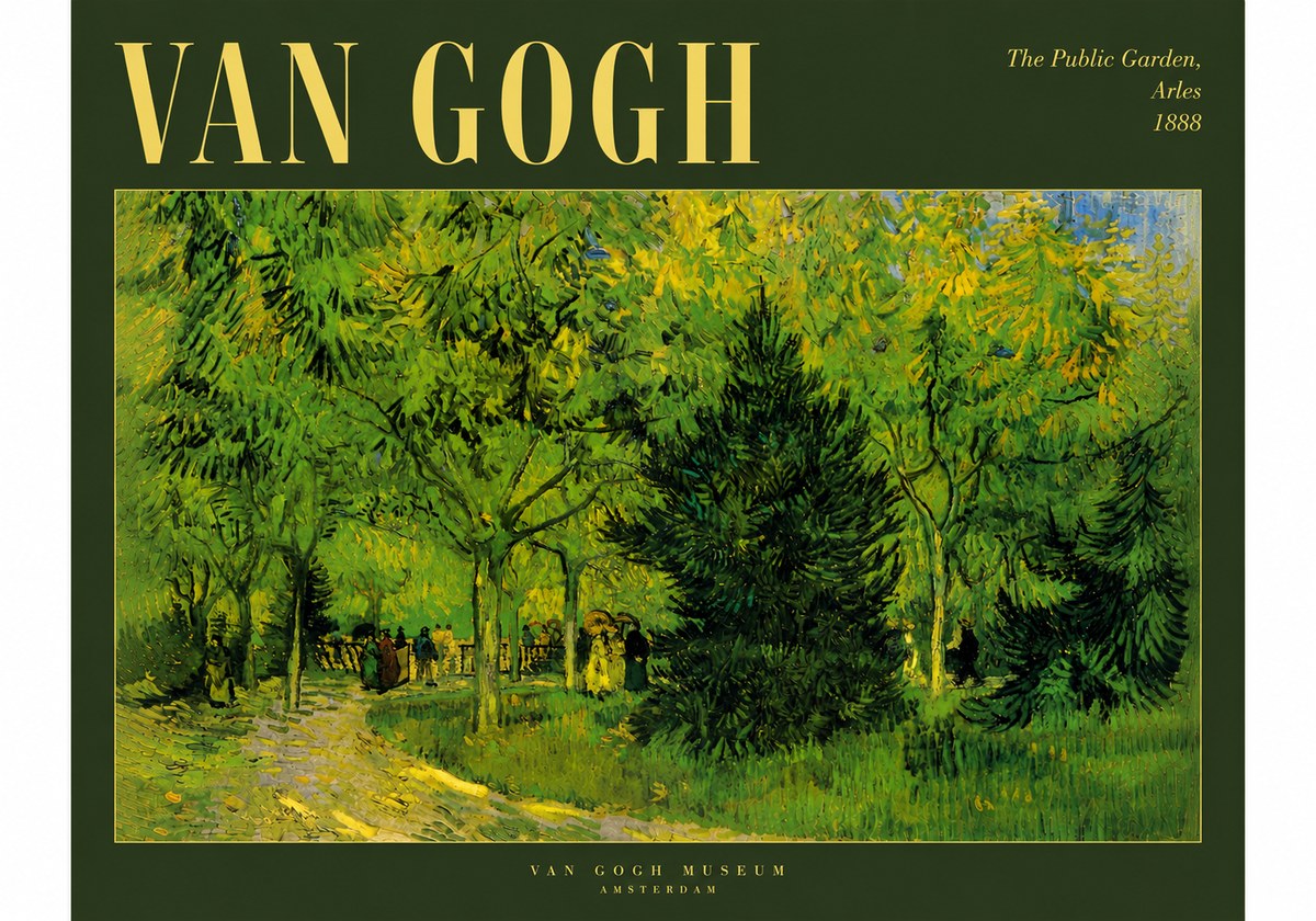 Van Gogh The Public Garden, Arles No5 - Póster