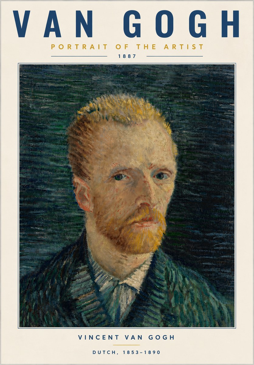 Van Gogh Portrait of the Artist II No6 - Póster