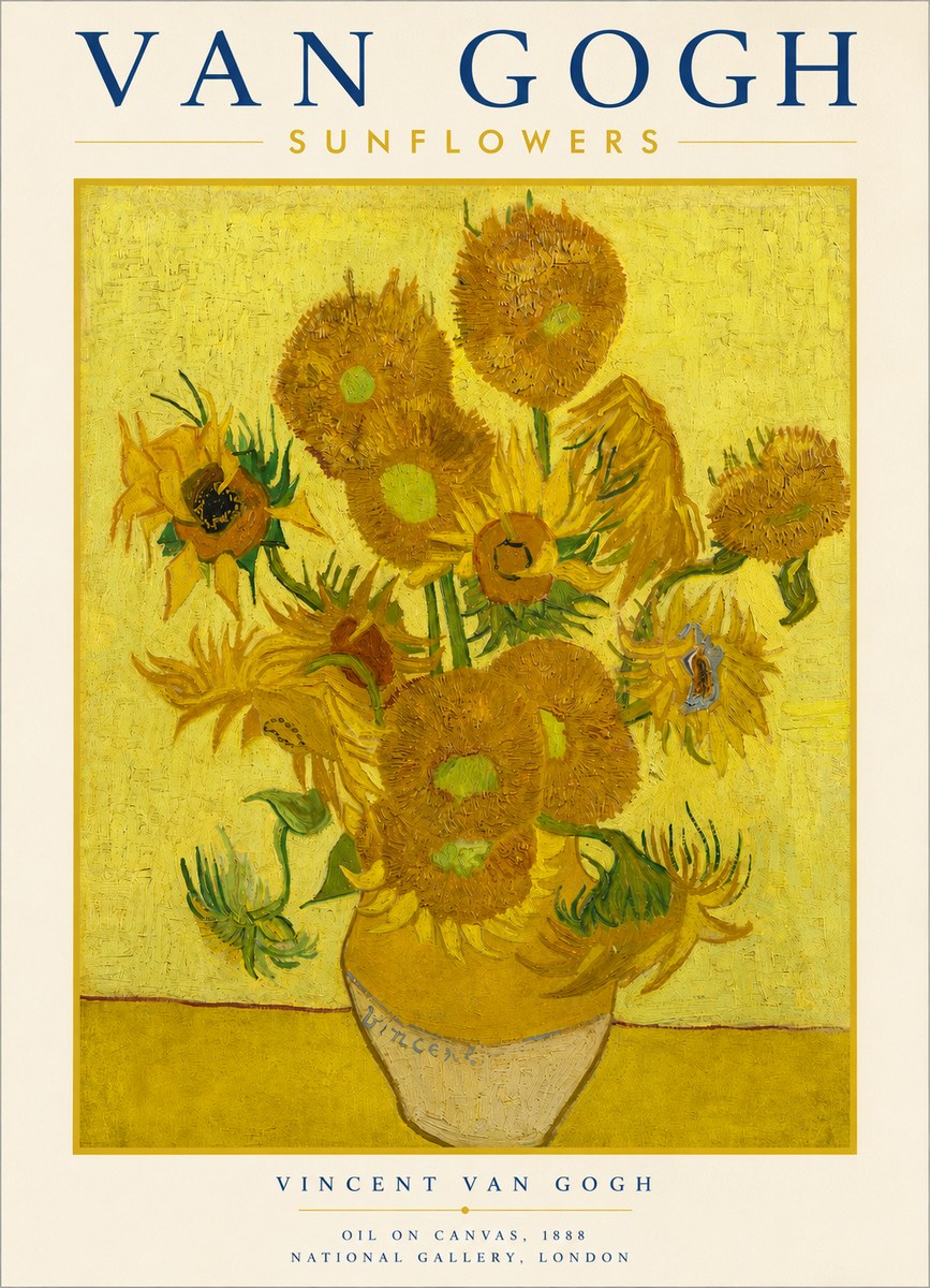 Van Gogh Sunflowers III No3 - Póster