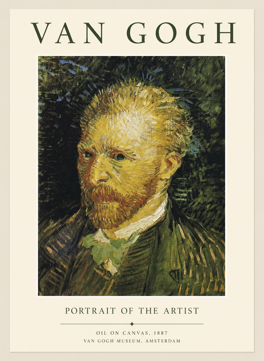 Van Gogh Portrait of the Artist III No1 - Póster