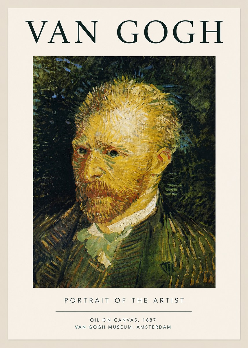 Van Gogh Portrait of the Artist III No3 - Póster