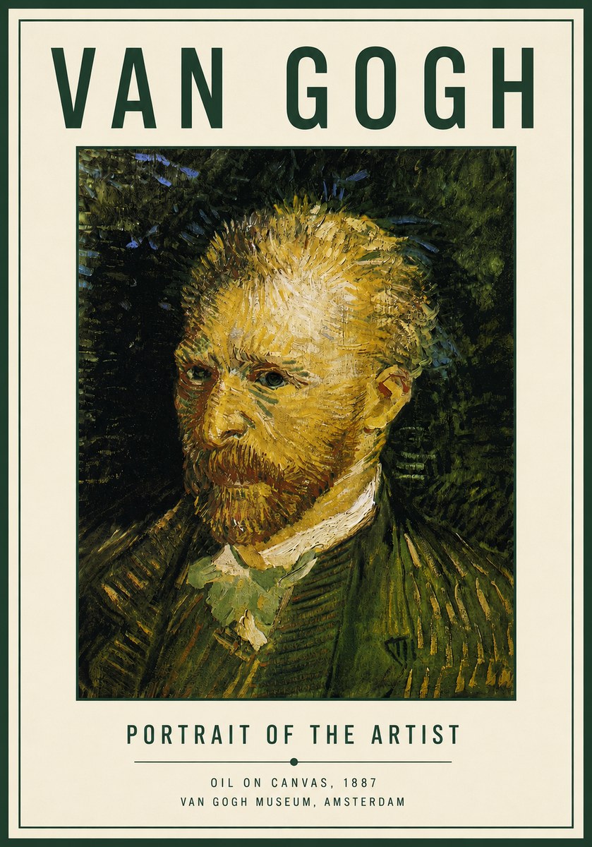 Van Gogh Portrait of the Artist III No4 - Póster