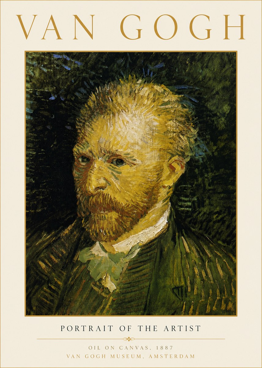 Van Gogh Portrait of the Artist III No6 - Póster