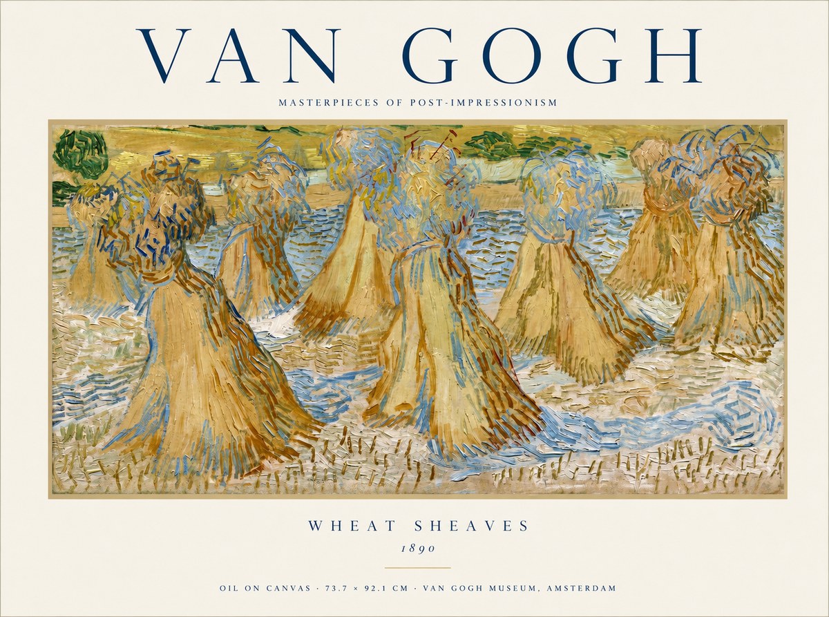 Van Gogh Wheat Sheaves No1 - Póster