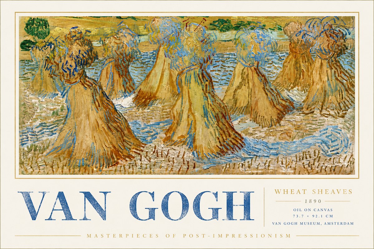 Van Gogh Wheat Sheaves No6 - Póster