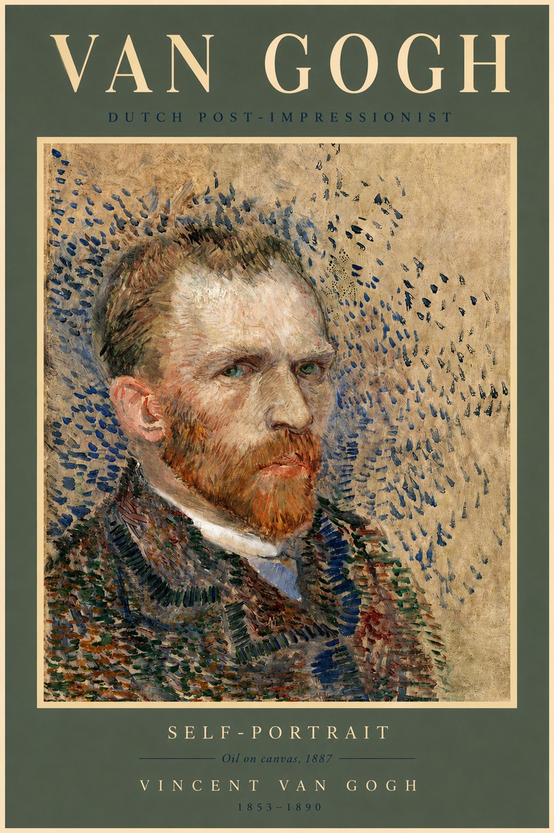 Van Gogh Self-portrait IV No2 - Póster