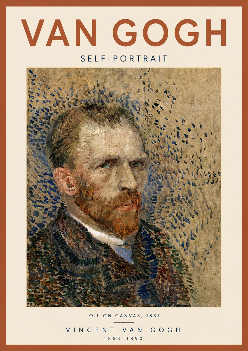 Van Gogh Self-portrait IV No5 - Póster