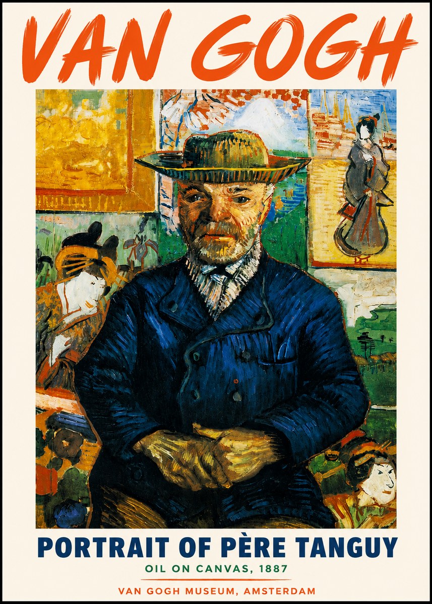 Van Gogh Portrait of Père Tanguy II No3 - Póster