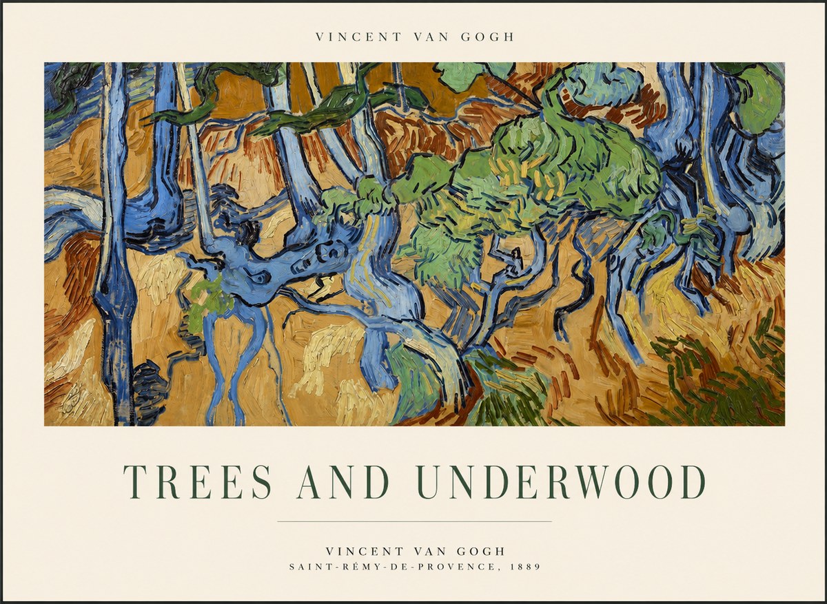 Van Gogh Trees and Underwood No1 - Póster