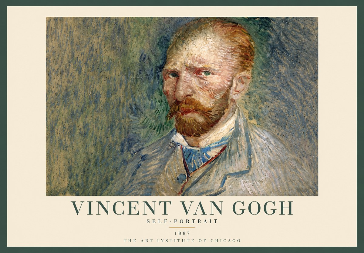 Van Gogh Self-portrait V No5 - Póster