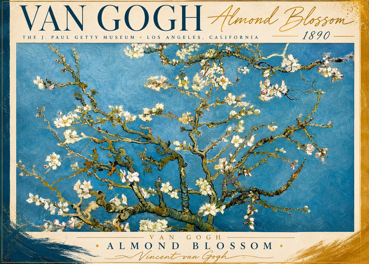Van Gogh Almond Blossom No2 - Póster