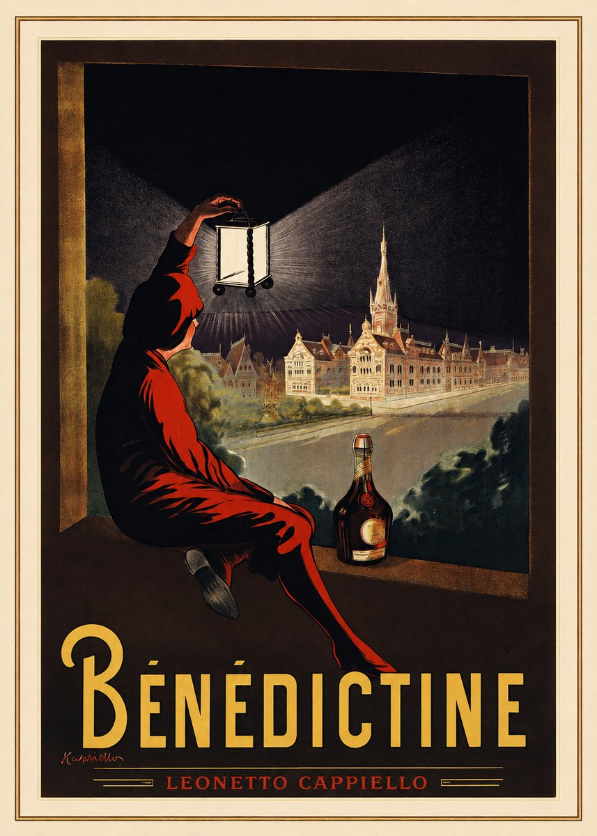 Leonetto Cappiello Bénédictine No1 - Póster