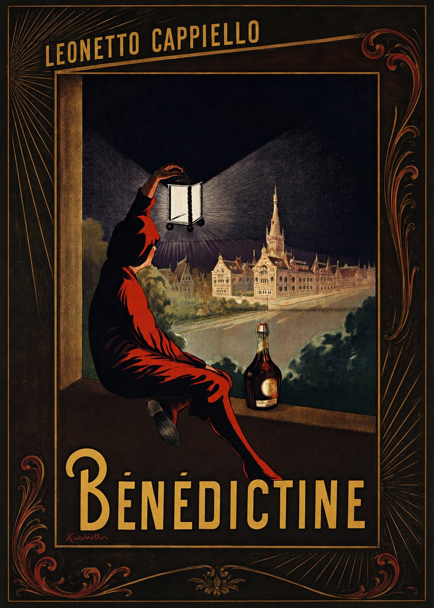 Leonetto Cappiello Bénédictine No2 - Póster