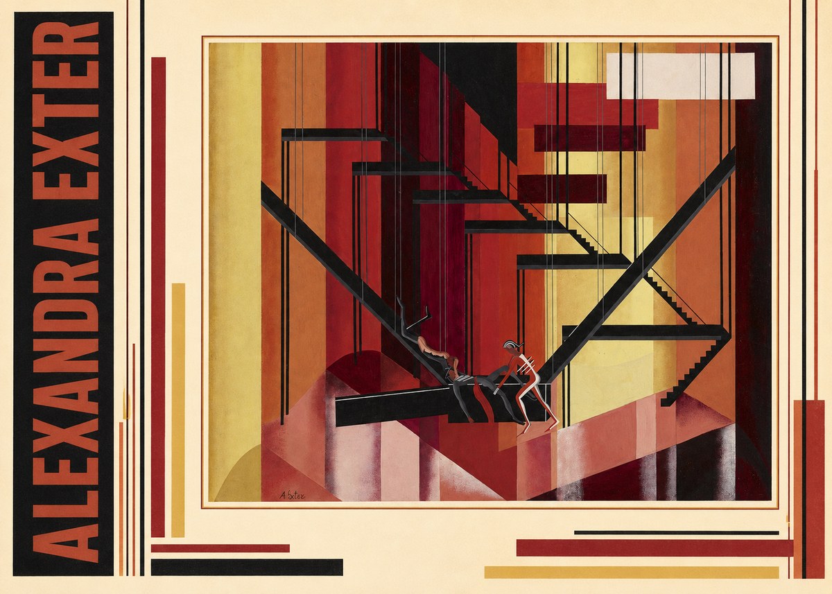 Alexandra Exter Constructivist Stage Design No3 - Póster
