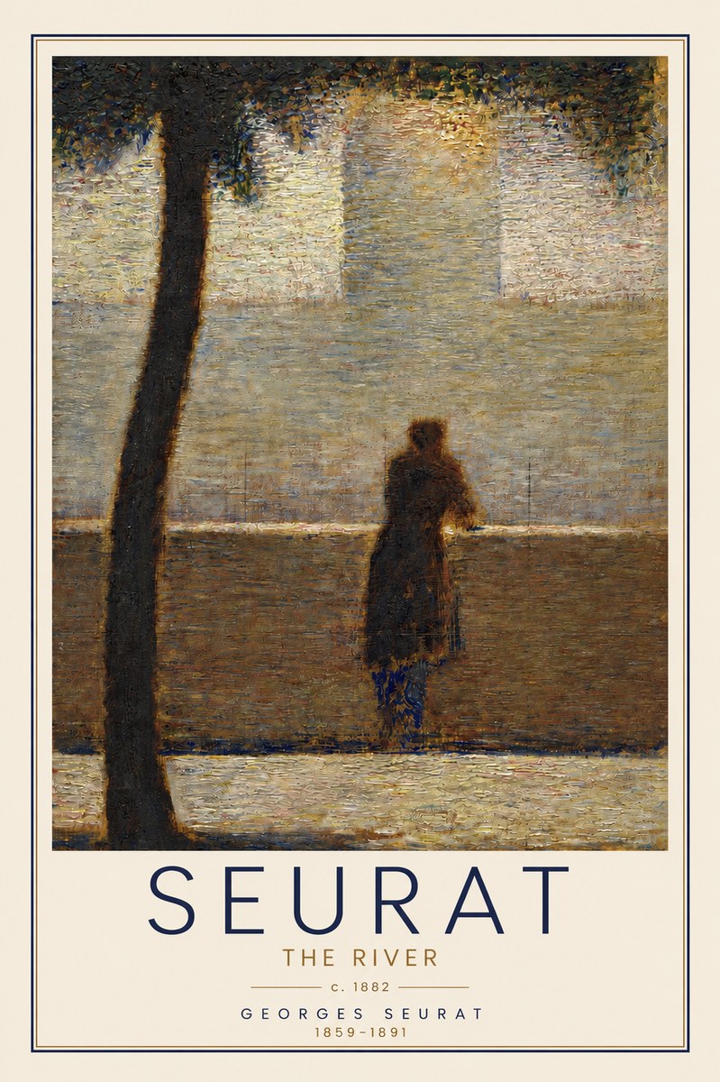 Seurat The River No3 - Póster