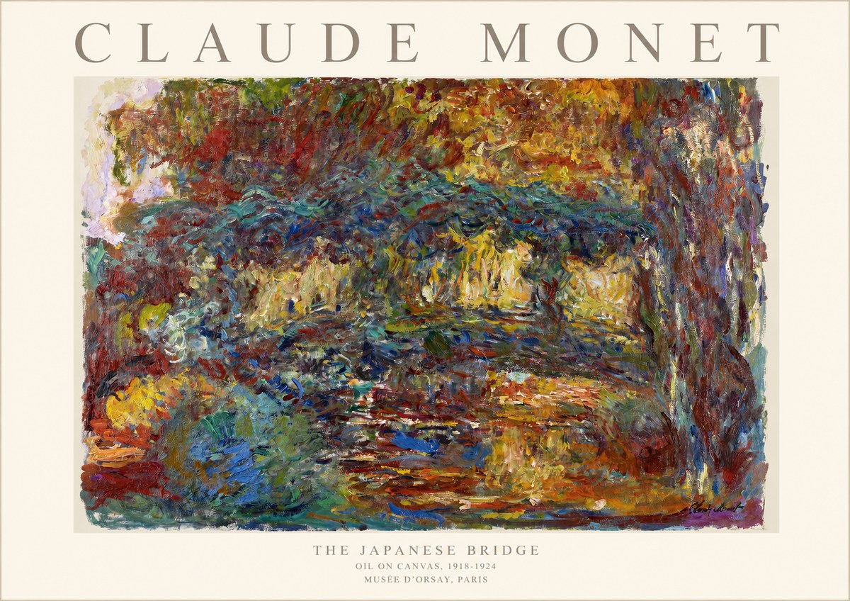 Monet The Japanese Bridge I No1 - Póster