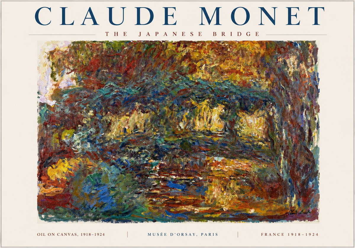 Monet The Japanese Bridge I No4 - Póster