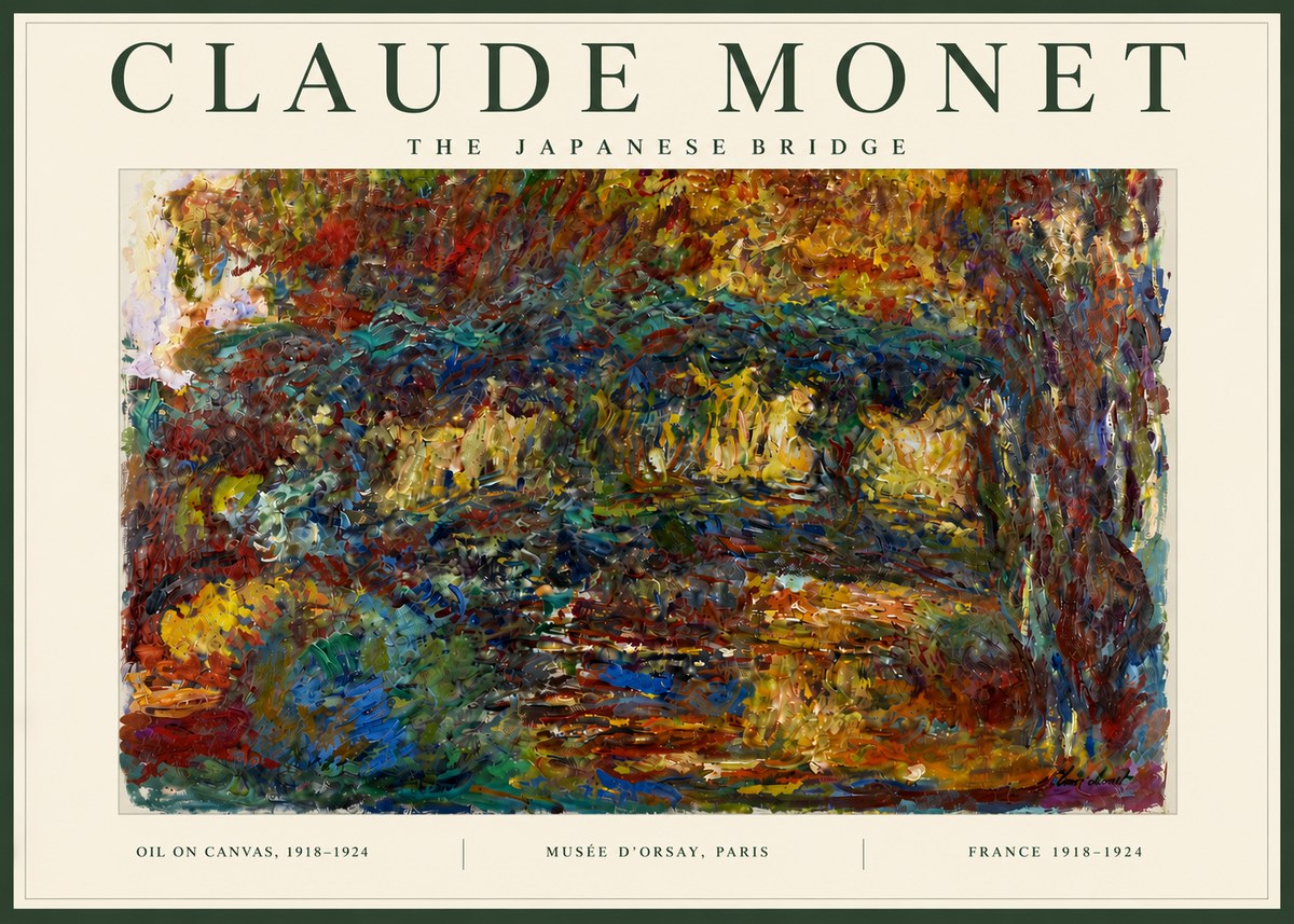 Monet The Japanese Bridge I No5 - Póster