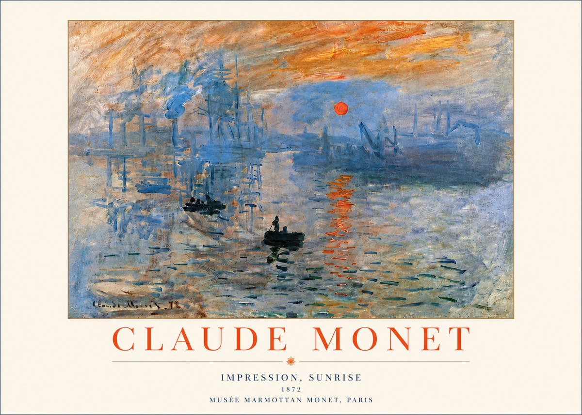 Monet Impression, Sunrise I No4 - Póster