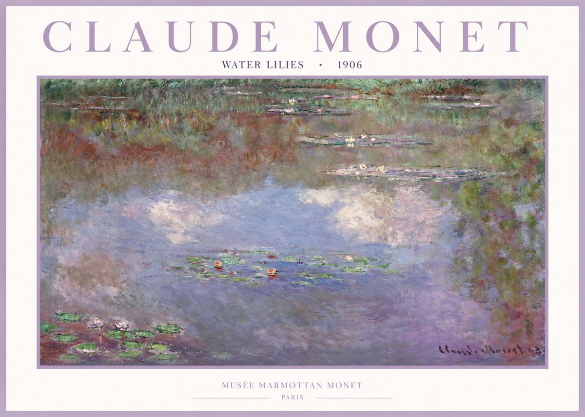 Monet Water Lilies VI No2 - Póster