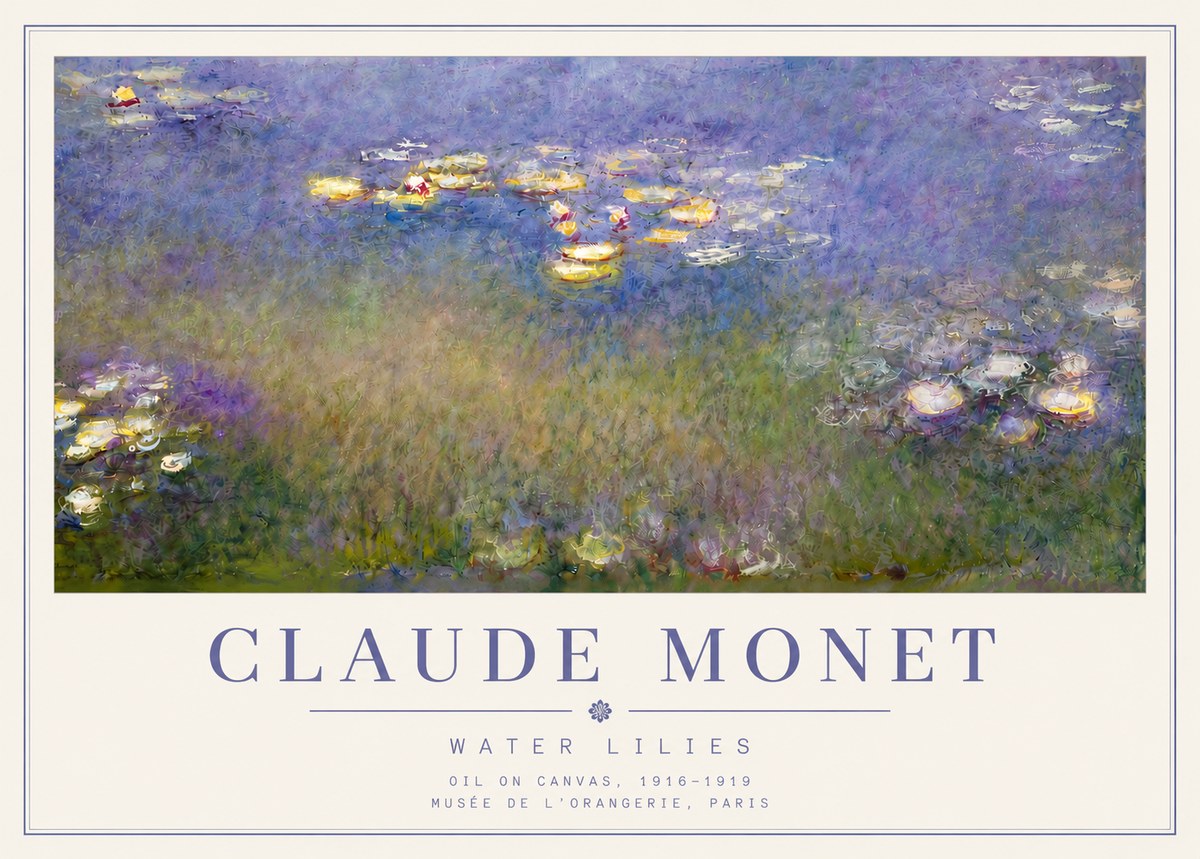 Monet Water Lilies VII No5 - Póster