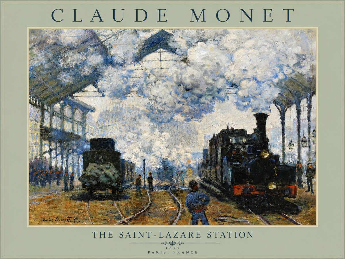 Monet The Saint-lazare Station No5 - Póster