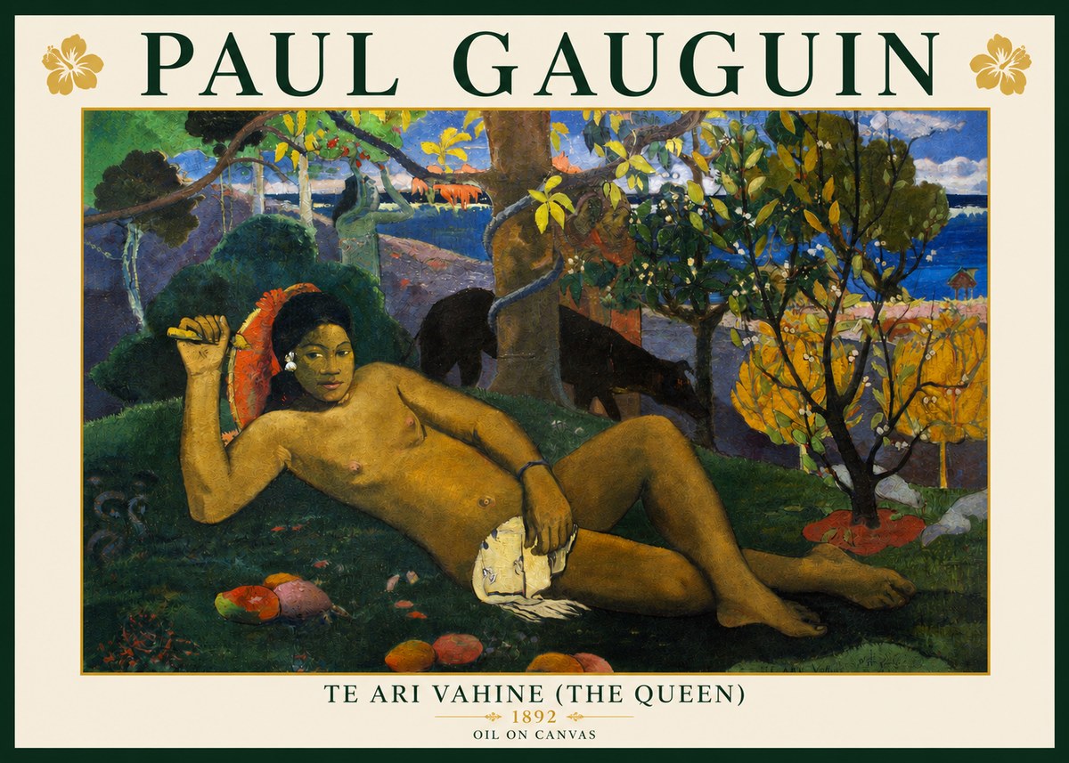 Paul Gauguin Te Ari Vahine (the Queen) No3 - Póster