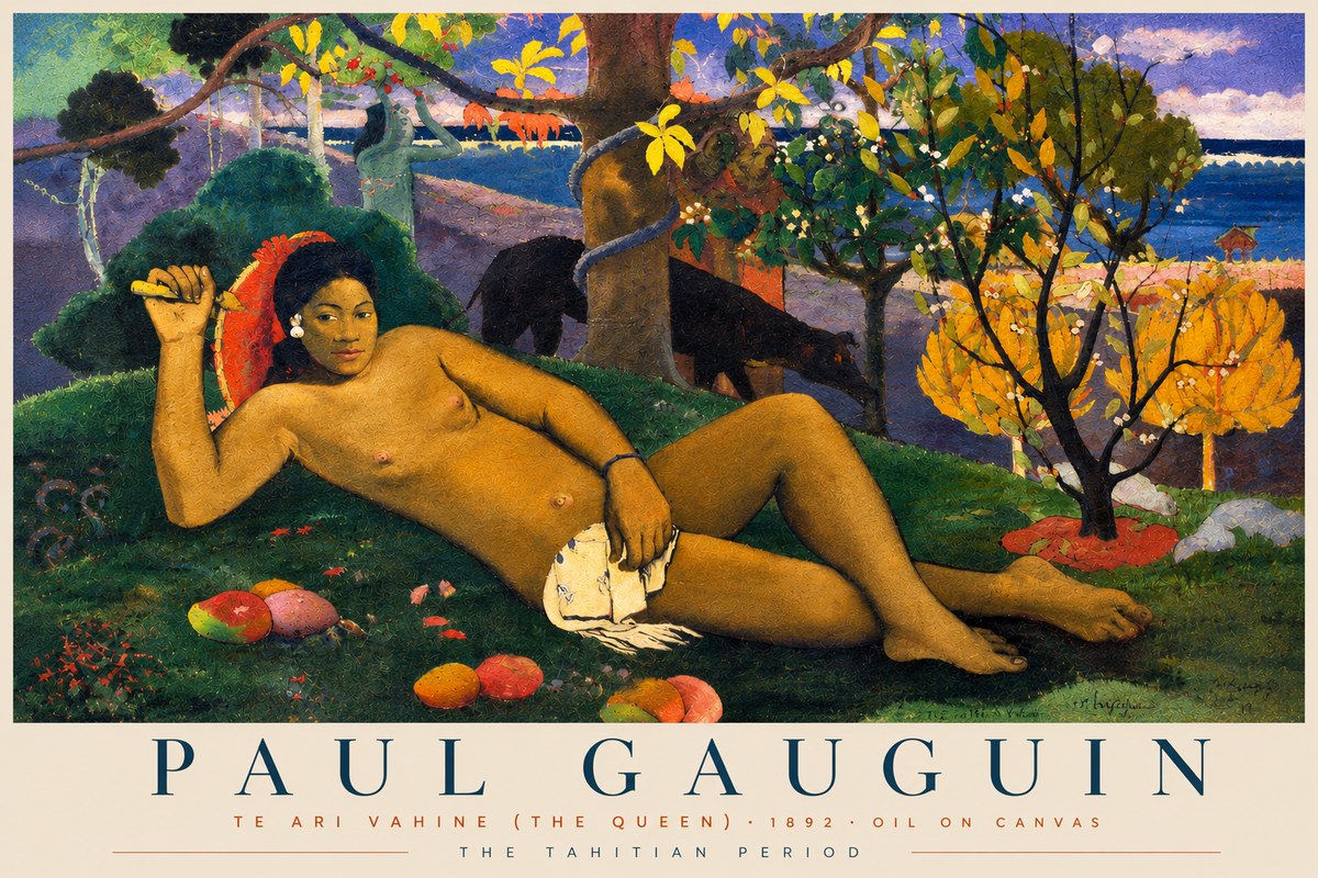 Paul Gauguin Te Ari Vahine (the Queen) No4 - Póster