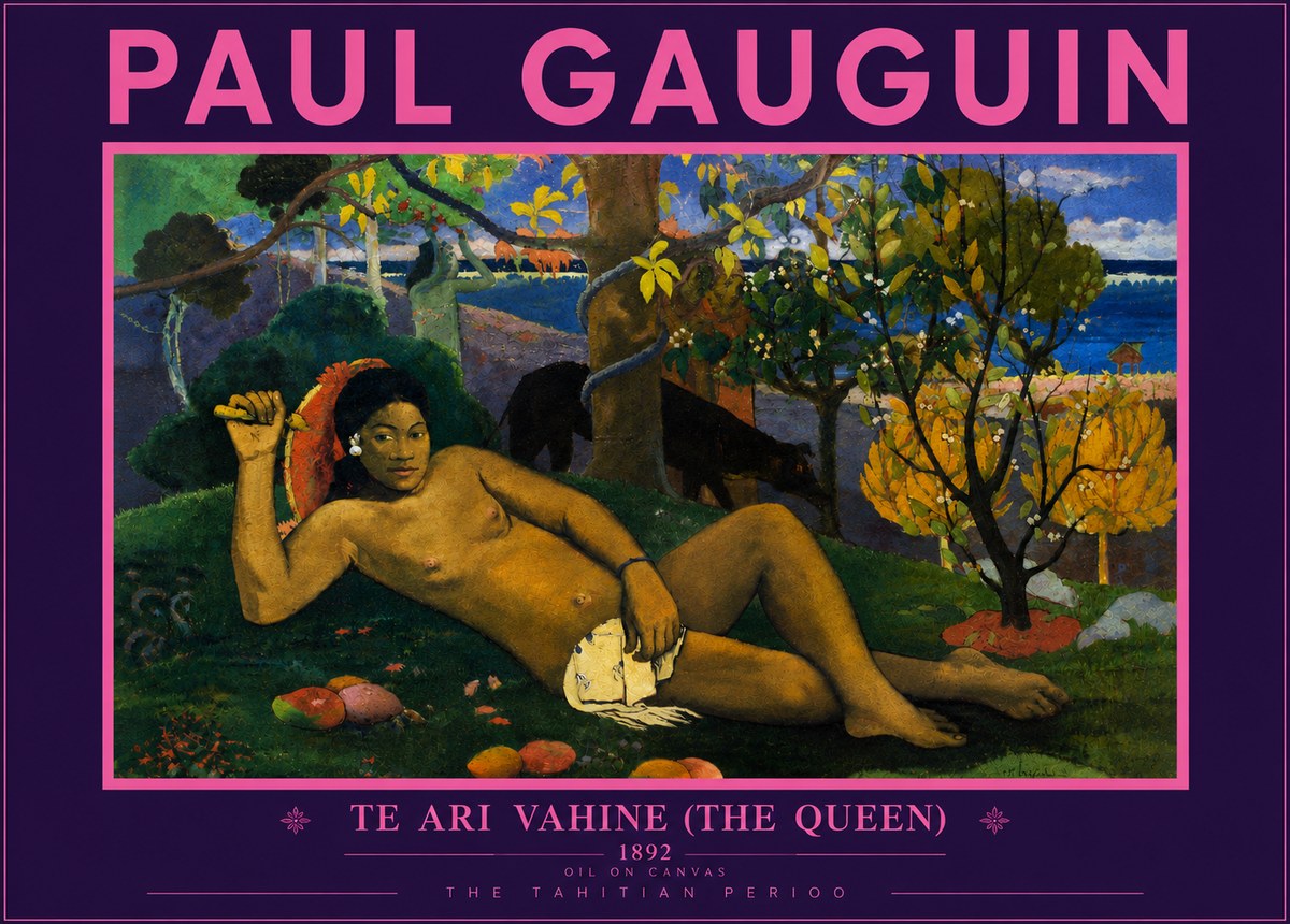 Paul Gauguin Te Ari Vahine (the Queen) No5 - Póster