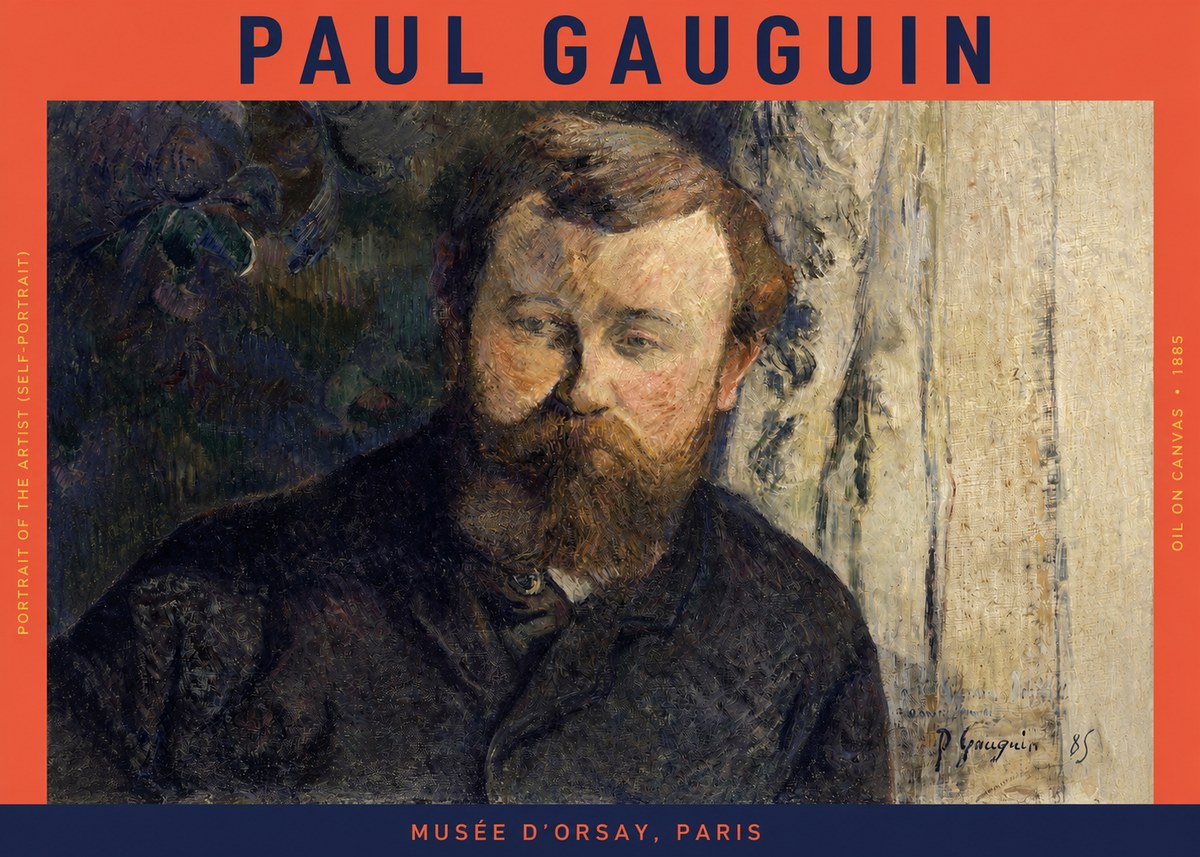 Paul Gauguin Portrait of the Artist (Self-portrait) No2 - Póster