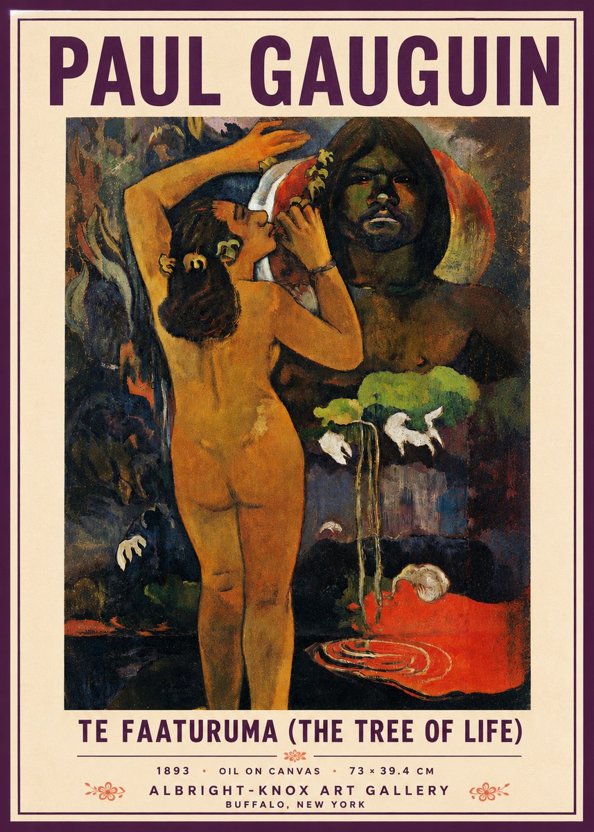 Paul Gauguin Te Faaturuma (the Tree of Life) No3 - Póster