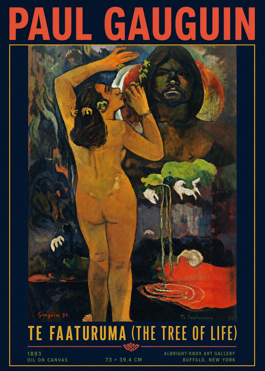 Paul Gauguin Te Faaturuma (the Tree of Life) No4 - Póster