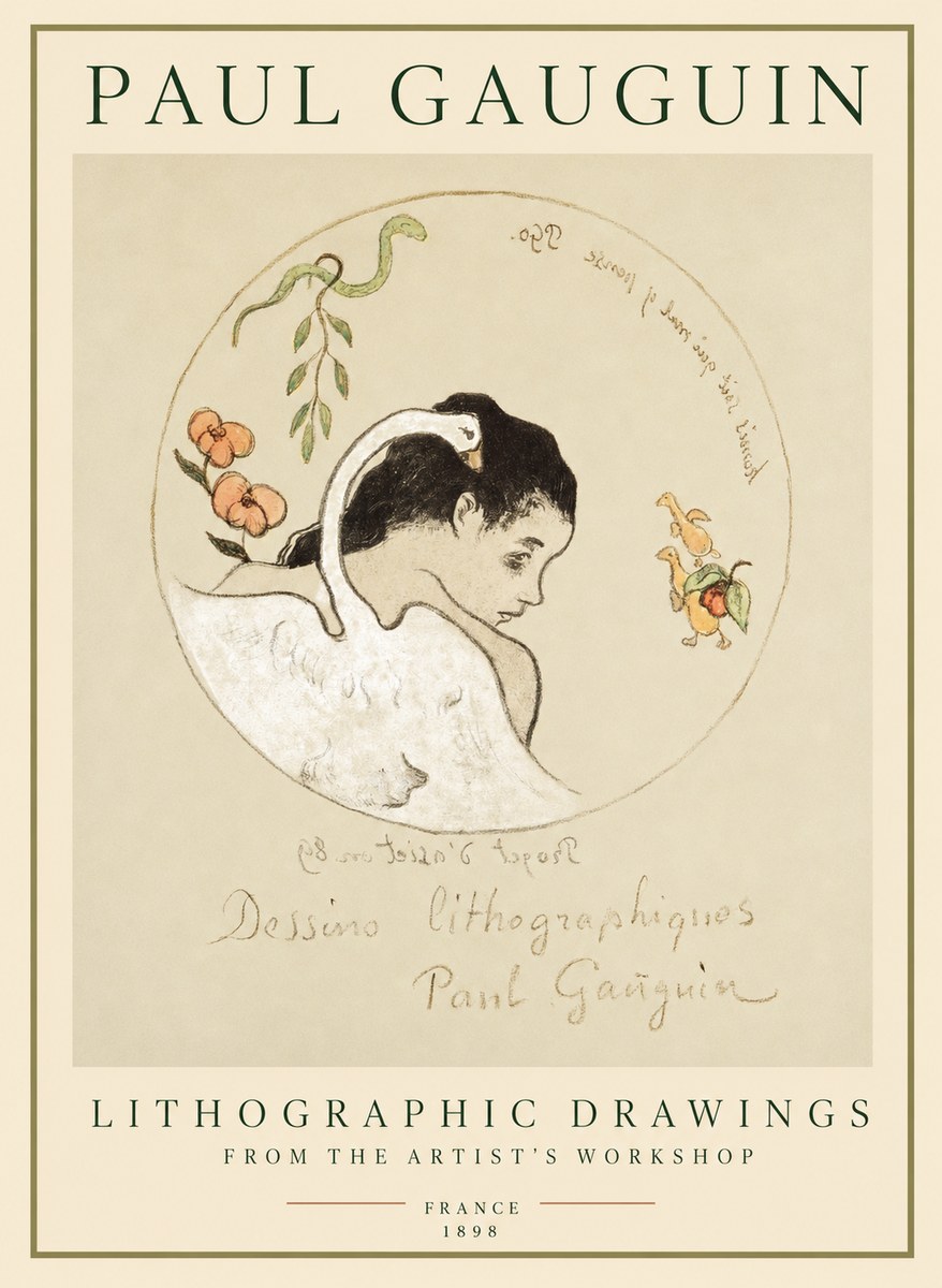 Paul Gauguin Dessins Lithographiques No1 - Póster