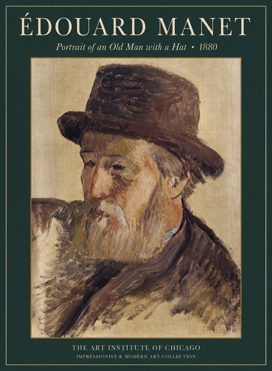 Édouard Manet Portrait of an Old Man with a Beard No5 - Póster
