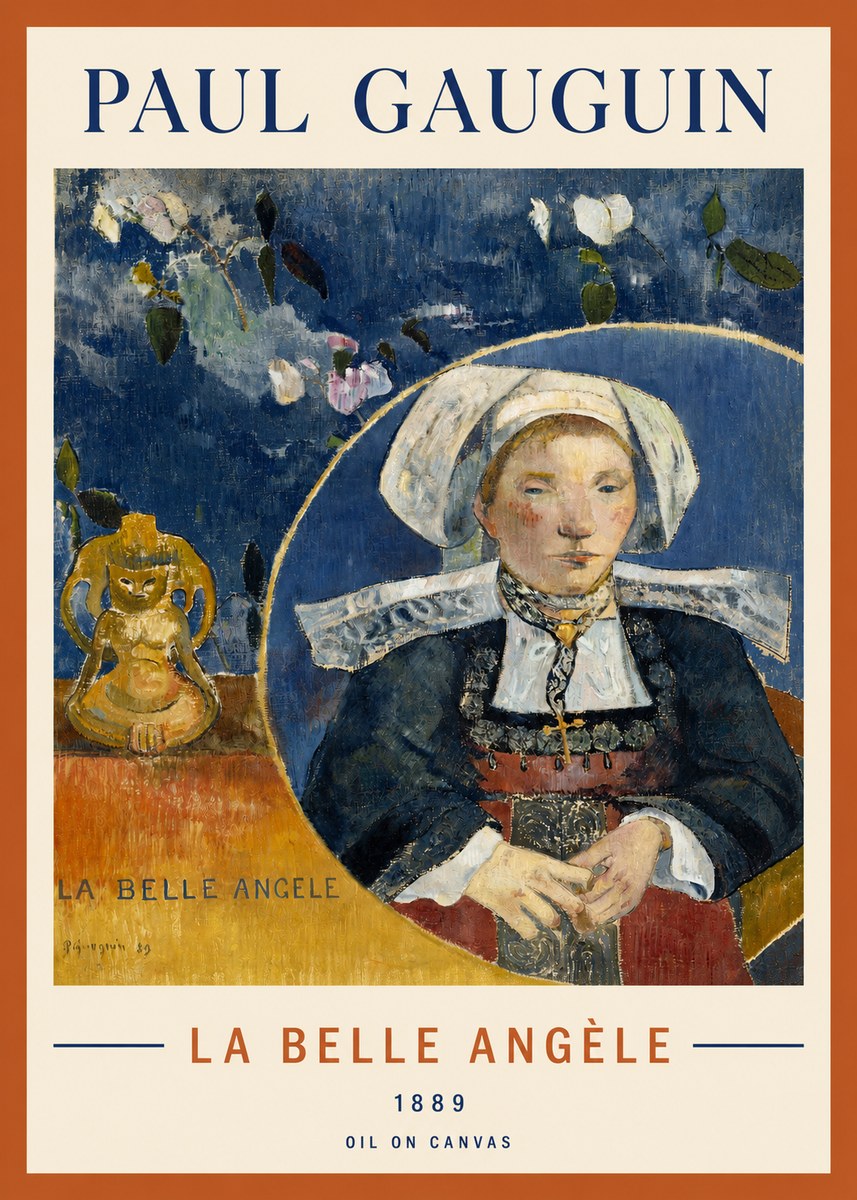 Paul Gauguin La Belle Angele No3 - Póster