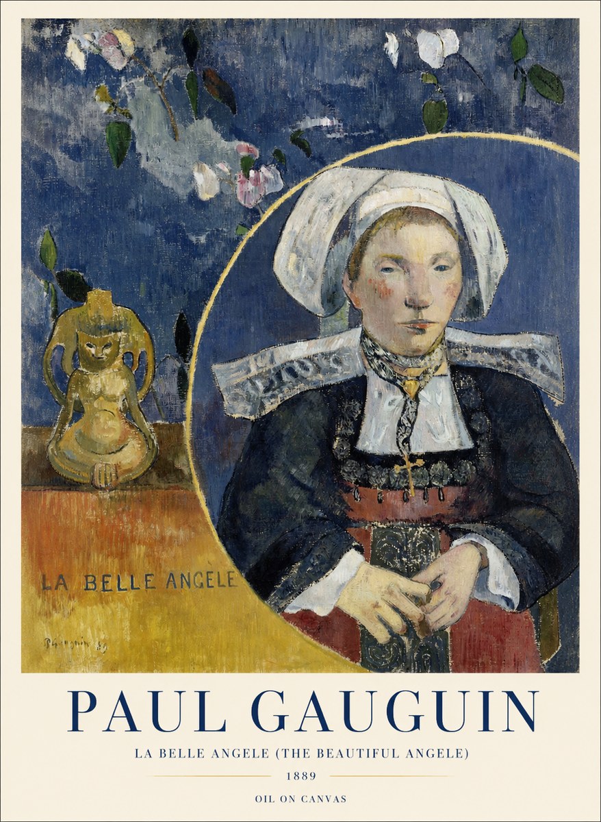 Paul Gauguin La Belle Angele No4 - Póster