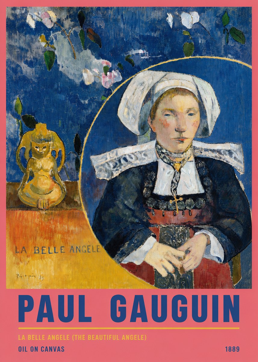 Paul Gauguin La Belle Angele No5 - Póster