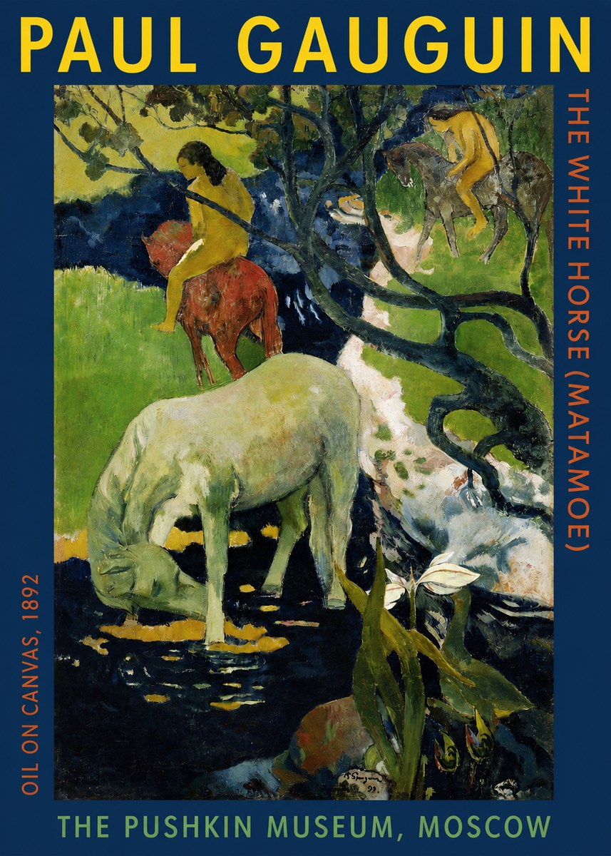 Paul Gauguin The Siamese (Tehura and Noa Noa) No5 - Póster