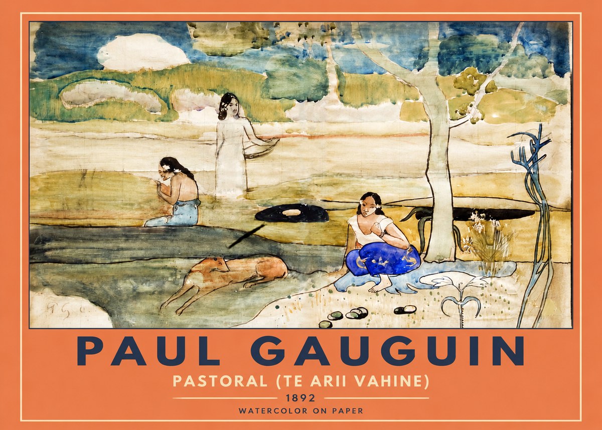 Paul Gauguin Pastoral (Te Arii Vahine) No2 - Póster