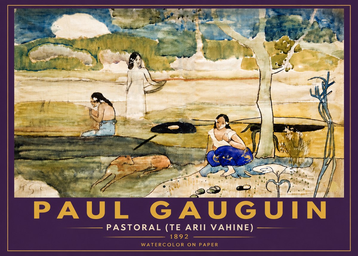 Paul Gauguin Pastoral (Te Arii Vahine) No6 - Póster
