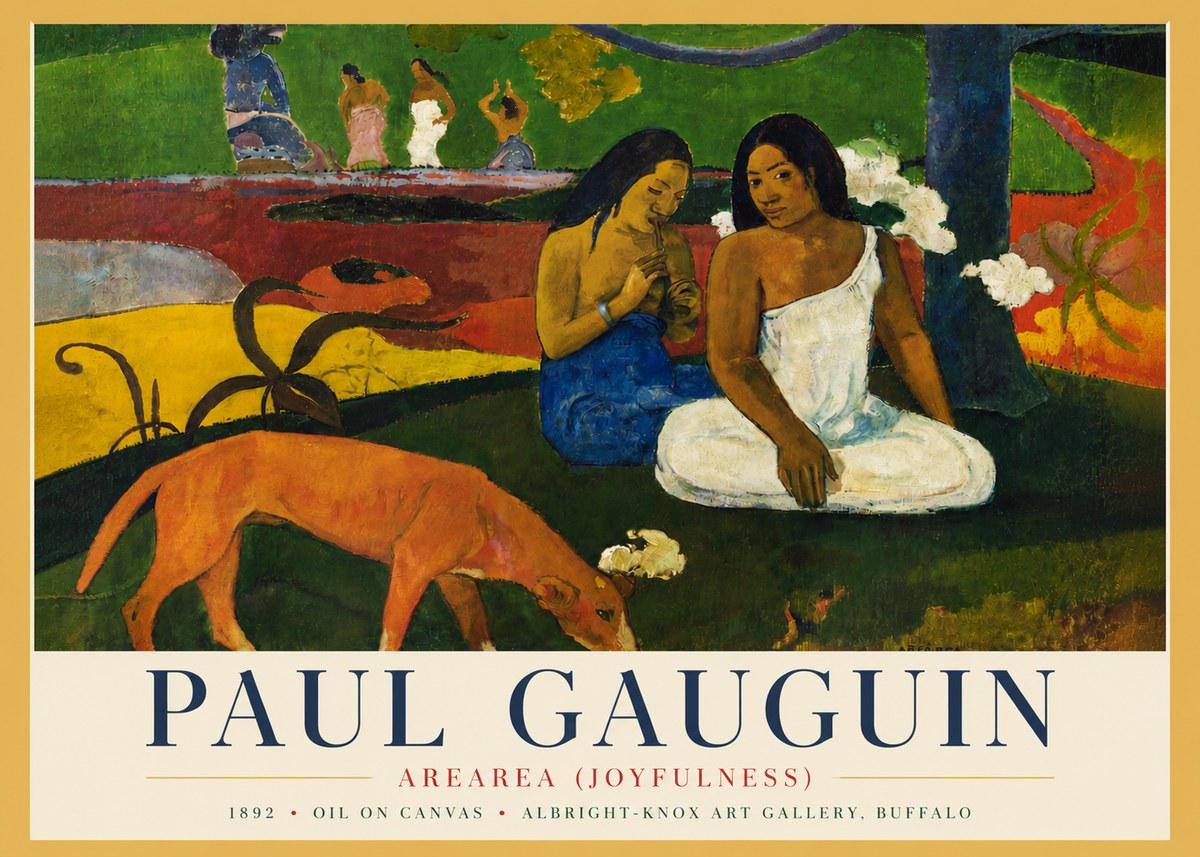Paul Gauguin Arearea (Joyfulness) No4 - Póster