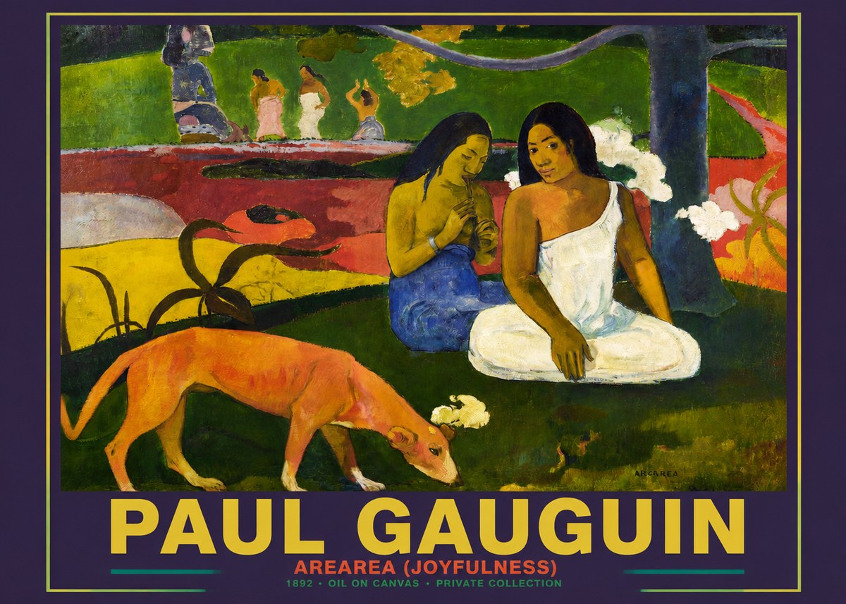 Paul Gauguin Arearea (Joyfulness) No6 - Póster