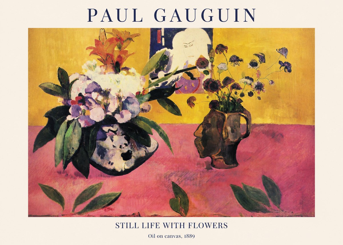 Paul Gauguin Still Life with Flowers No1 - Póster