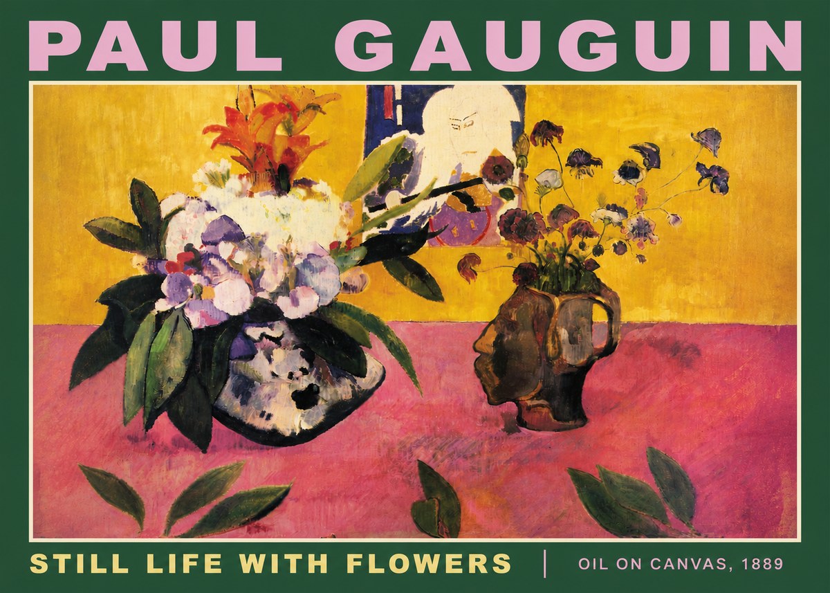 Paul Gauguin Still Life with Flowers No4 - Póster