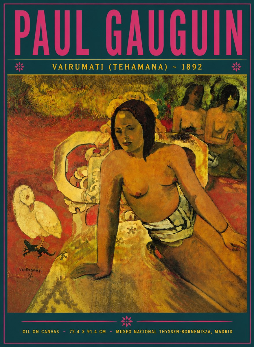 Paul Gauguin Vairumati (Tehamana) No5 - Póster