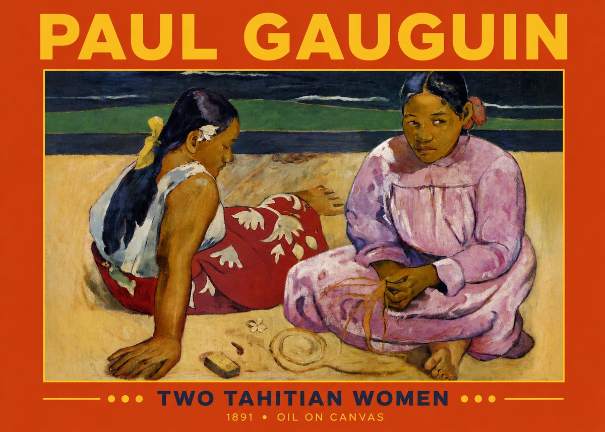 Paul Gauguin Two Tahitian Women III No2 - Póster