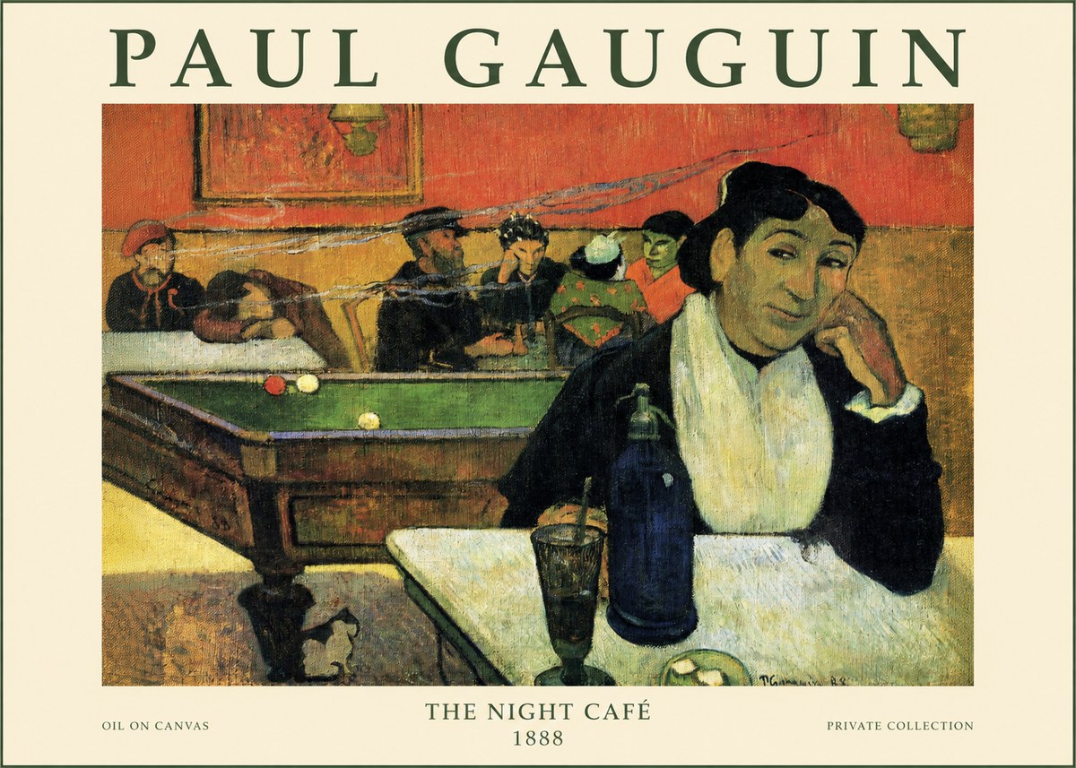 Paul Gauguin The Night Café (Café De Nuit) No6 - Póster