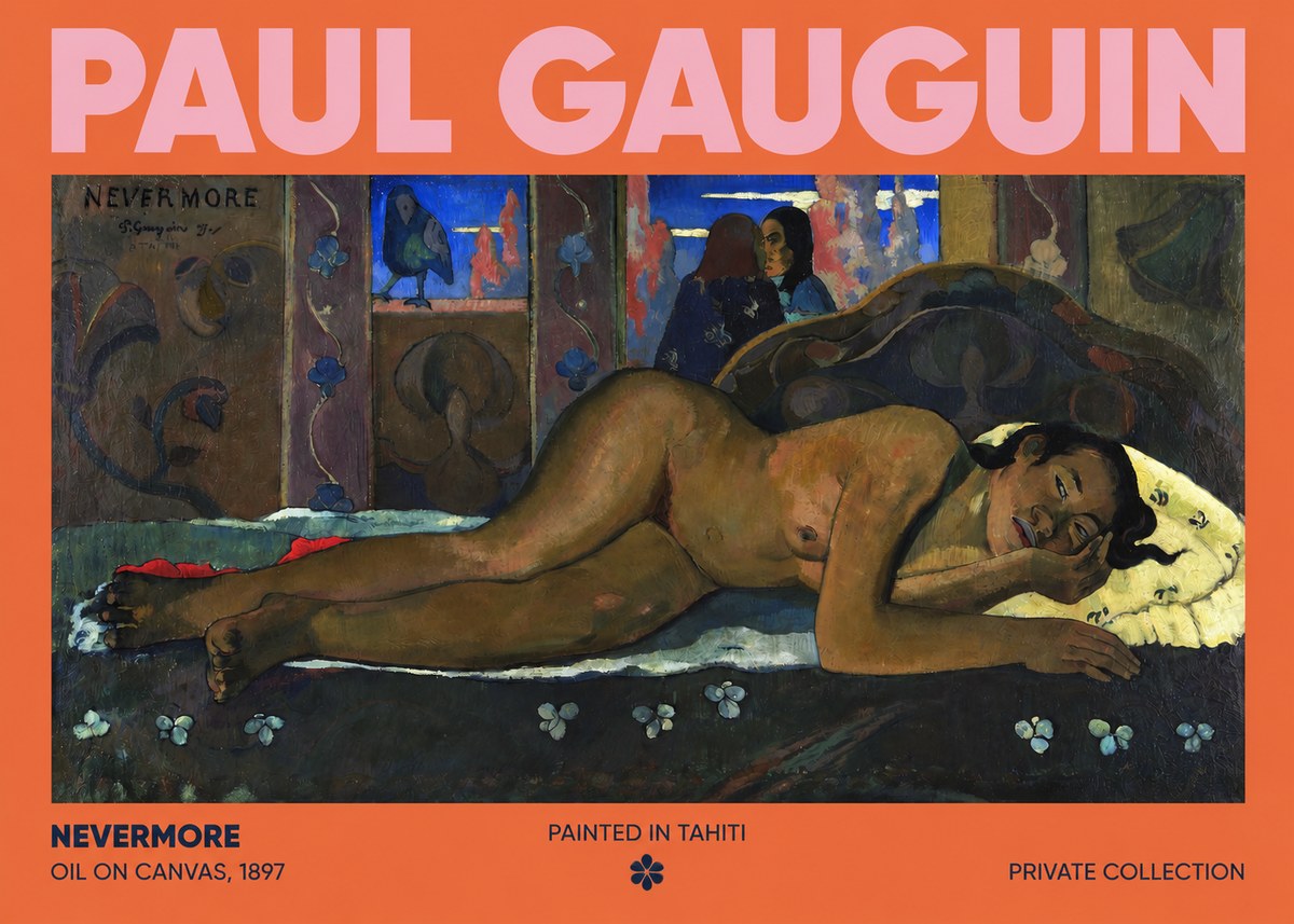 Paul Gauguin Nevermore No2 - Póster